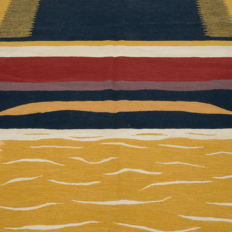 New Handwoven Turkish Kilim Rug - 6' 2" x 8' 4" (74" x 100") - K0084399