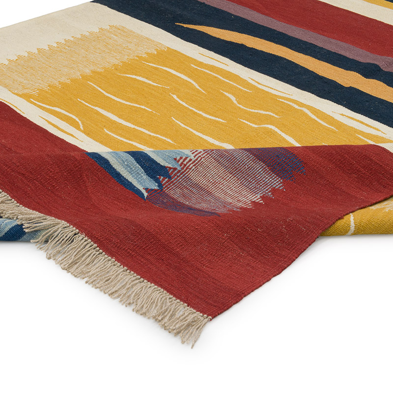 New Handwoven Turkish Kilim Rug - 6' 2" x 8' 4" (74" x 100") - K0084399