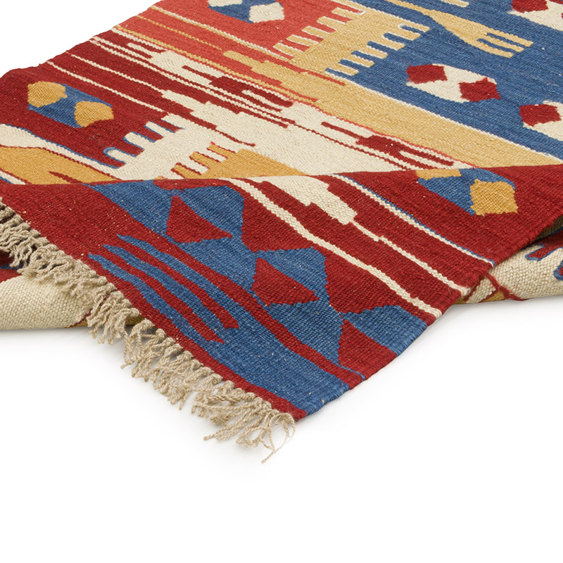 Yeni Kök Boya El Dokuma Yolluk Kilim - 92 cm x 335 cm - K0084400