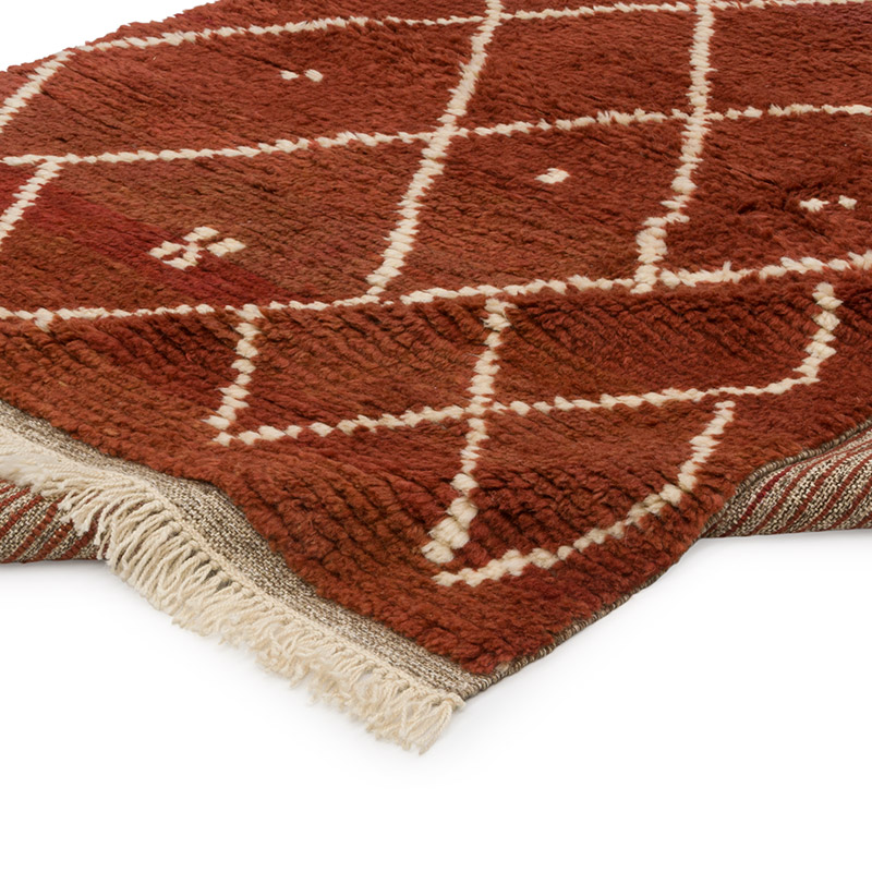 New Moroccan Style Hand-Knotted Tulu Rug - 6' 2" x 8' 8" (74" x 104") - K0084405