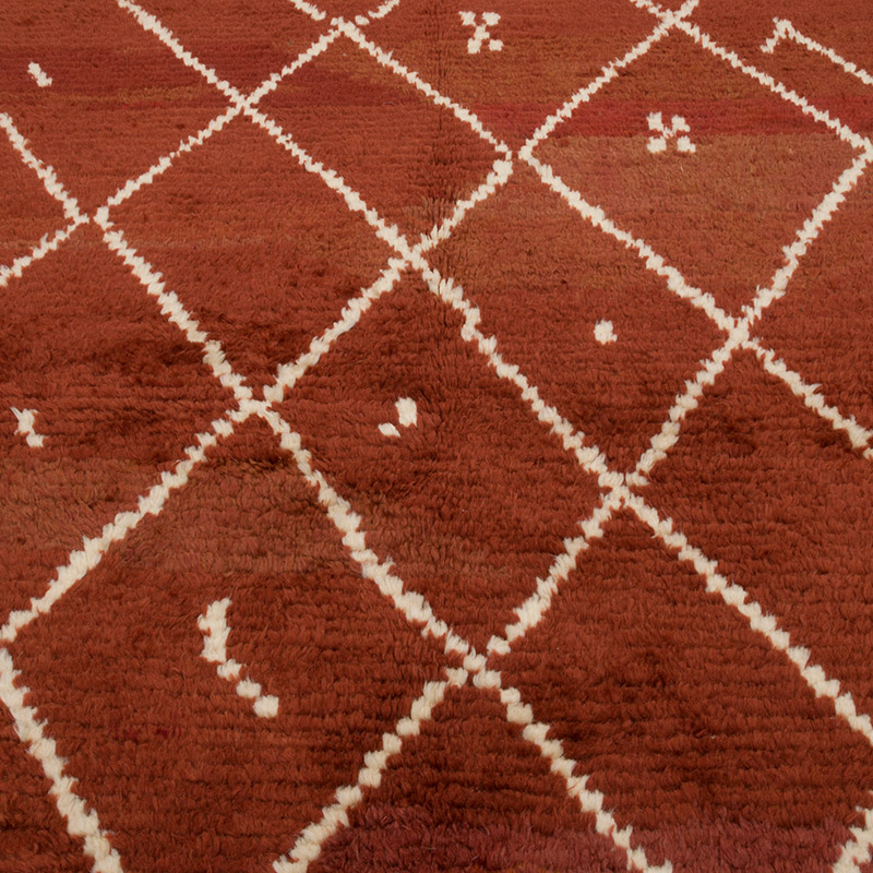 New Moroccan Style Hand-Knotted Tulu Rug - 6' 2" x 8' 8" (74" x 104") - K0084405