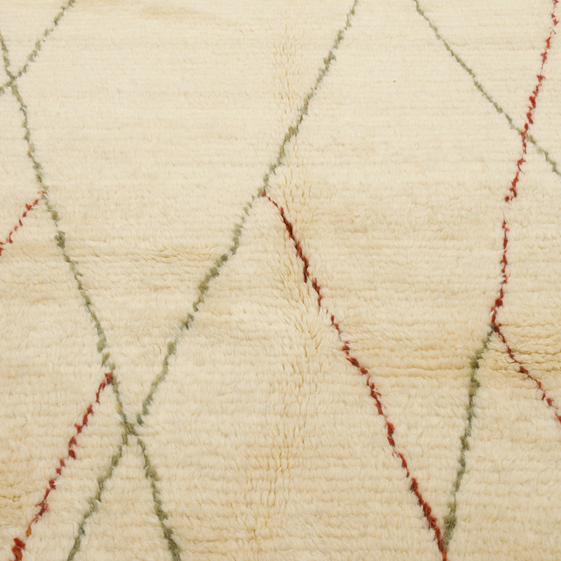 New Moroccan Style Hand-Knotted Tulu Rug - 4' 4" x 6' 1" (52" x 73") - K0084406