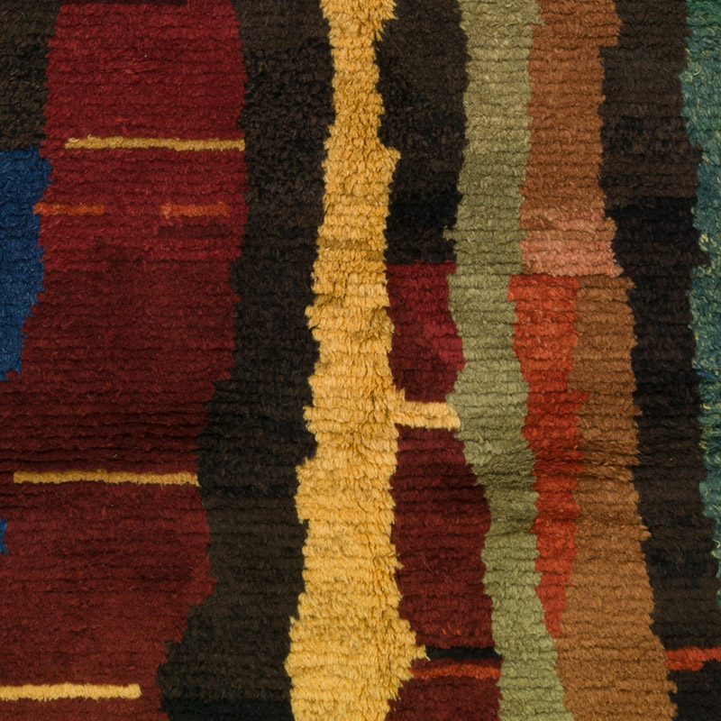 New Moroccan Style Hand-Knotted Tulu Rug - 6' 1" x 7' 10" (73" x 94") - K0084407