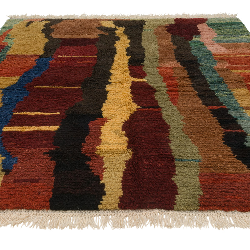 New Moroccan Style Hand-Knotted Tulu Rug - 6' 1" x 7' 10" (73" x 94") - K0084407