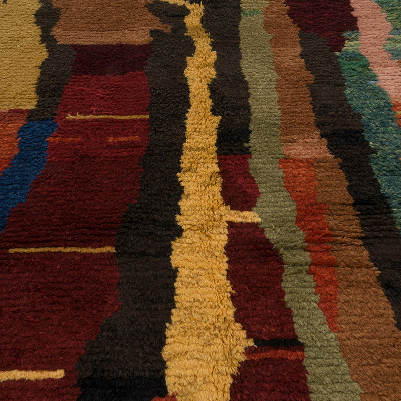 New Moroccan Style Hand-Knotted Tulu Rug - 6' 1" x 7' 10" (73" x 94") - K0084407
