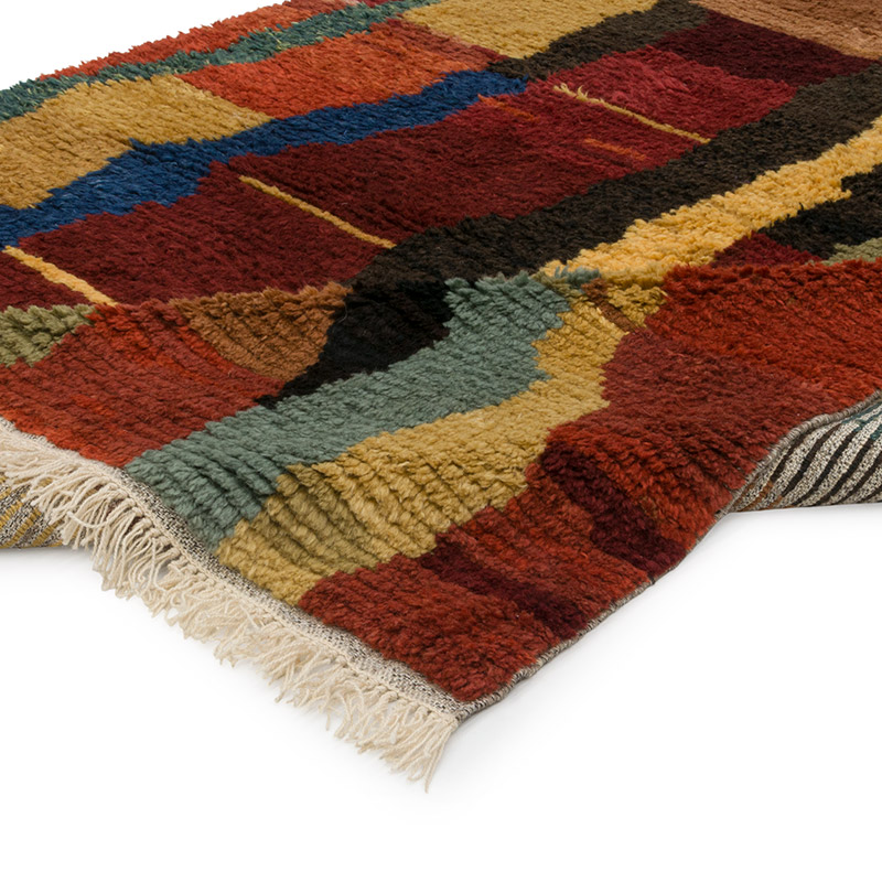 New Moroccan Style Hand-Knotted Tulu Rug - 6' 1" x 7' 10" (73" x 94") - K0084407