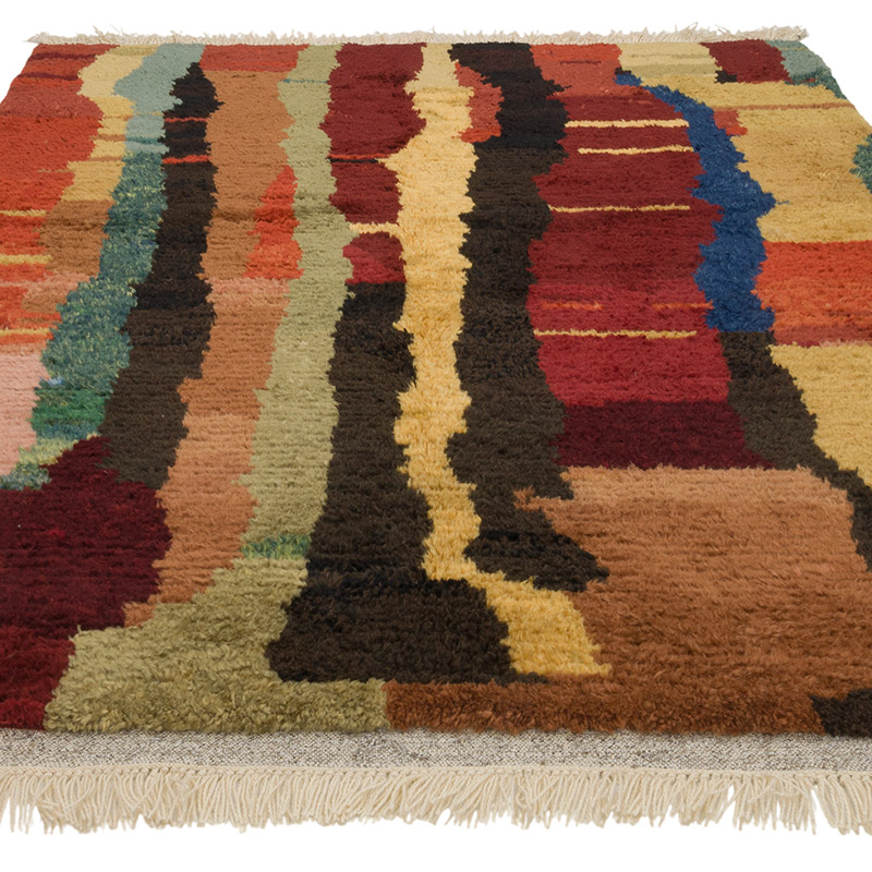 New Moroccan Style Hand-Knotted Tulu Rug - 6' 1" x 7' 10" (73" x 94") - K0084407