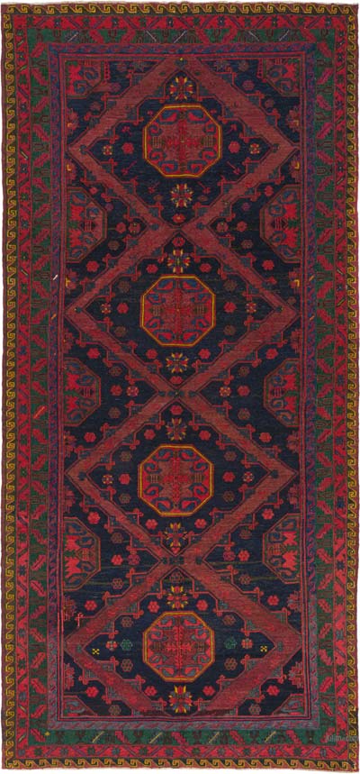 Vintage Kafkas Sumak Kilim - 187 cm x 390 cm