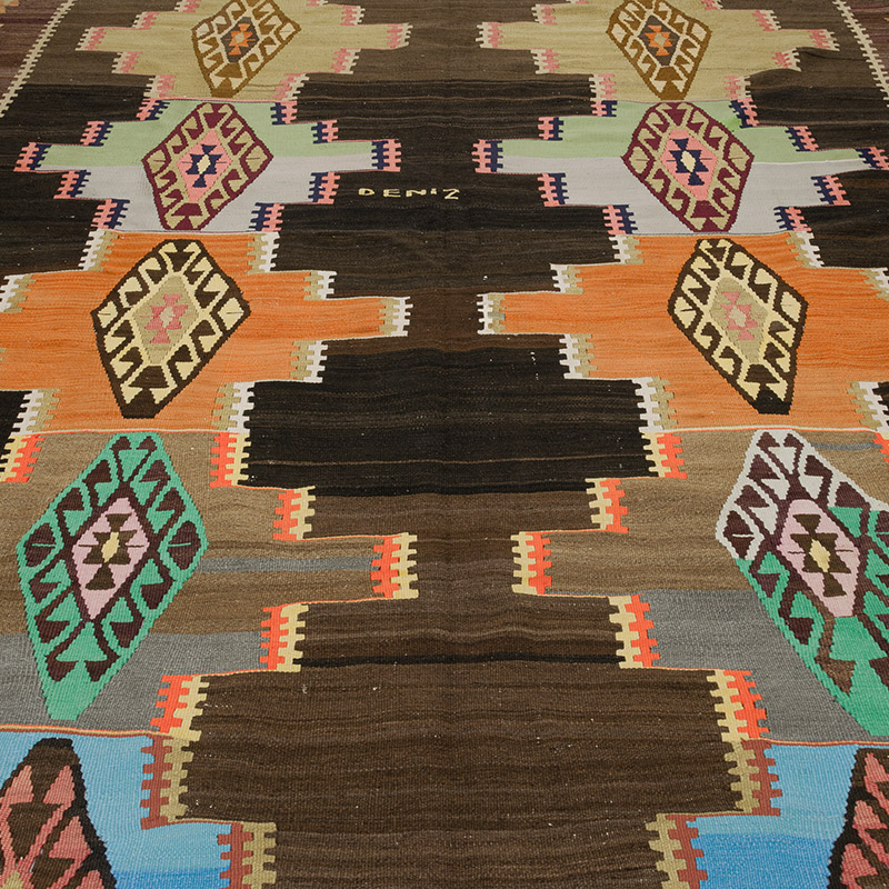 Alfombra Kars Kilim Vintage - 218 cm x 382 cm - K0084415