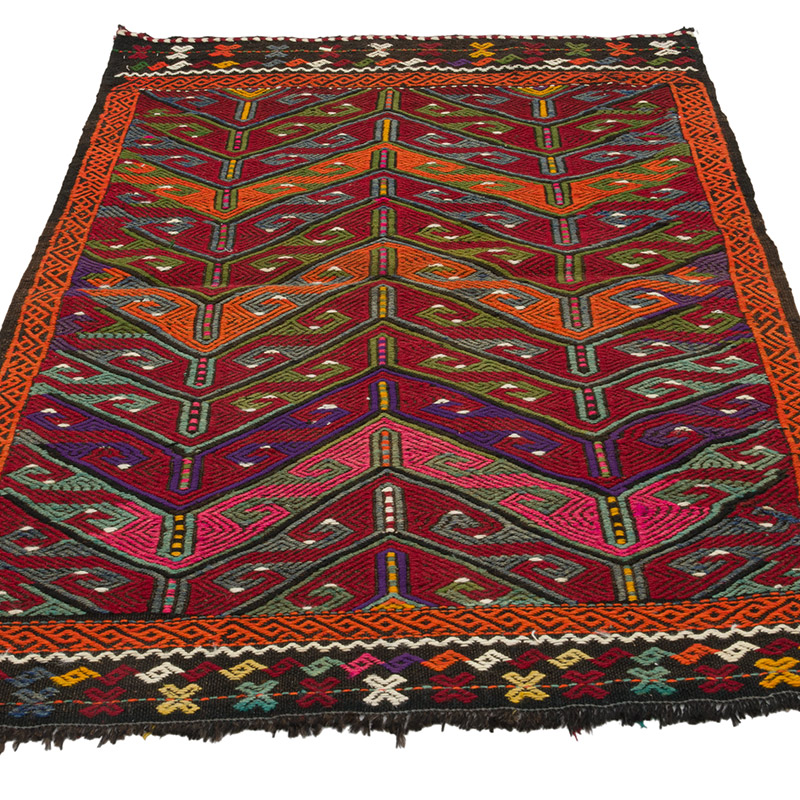 Vintage Anatolian Jijim Rug - 3' 1" x 4' 9" (37" x 57") - K0084418