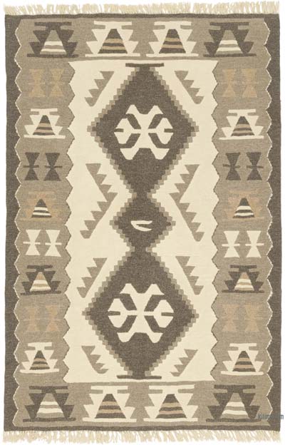 Yeni Kök Boya El Dokuma Kilim - 111 cm x 168 cm