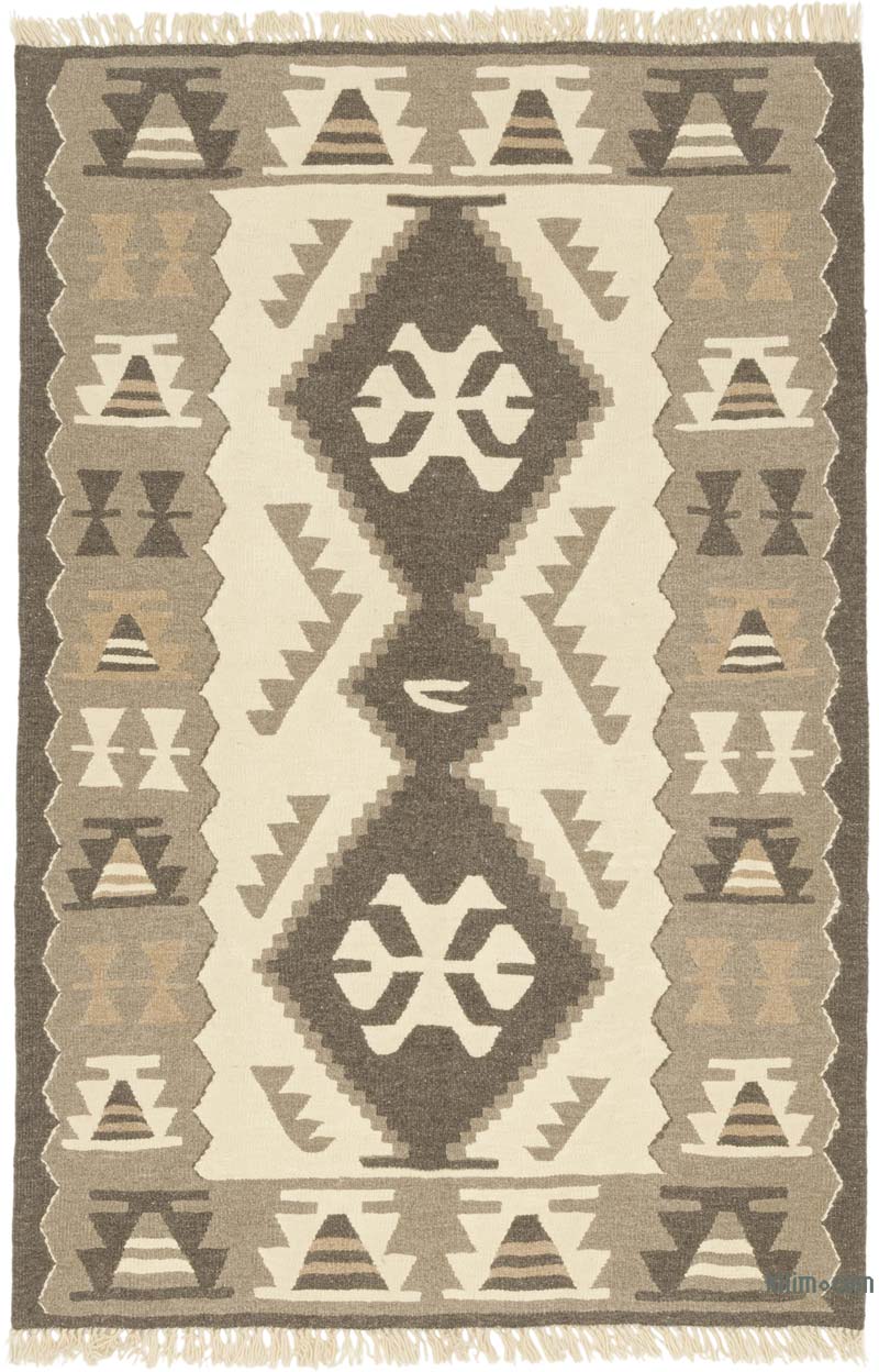 Yeni Kök Boya El Dokuma Kilim - 111 cm x 168 cm - K0084420