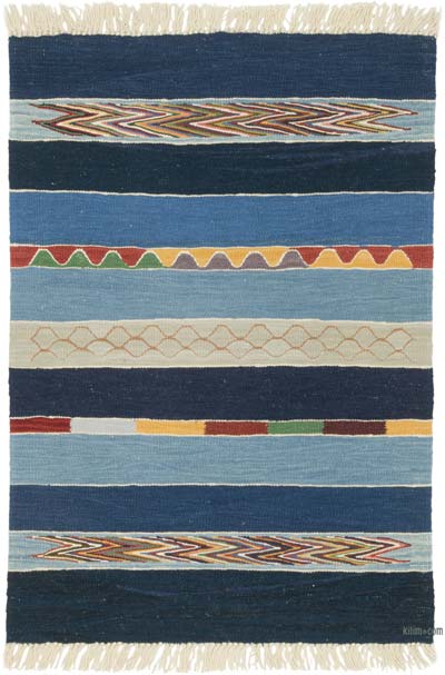 New Handwoven Turkish Kilim Rug - 2' 11" x 4' 3" (35" x 51")