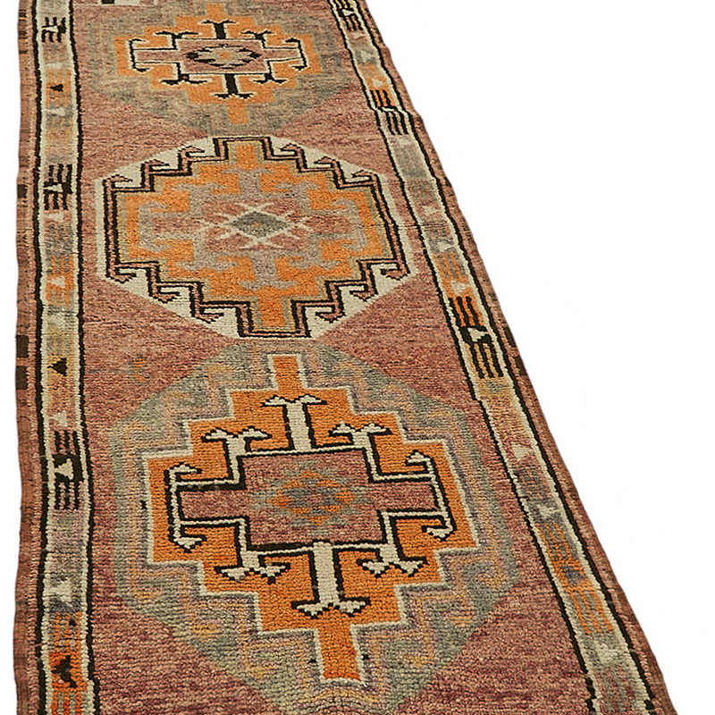 Alfombra Vintage de pasillo - 90 cm x 380 cm - K0085039