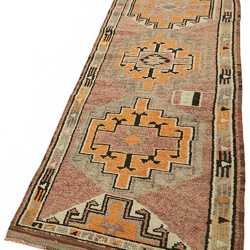 Alfombra Vintage de pasillo - 90 cm x 380 cm - K0085039