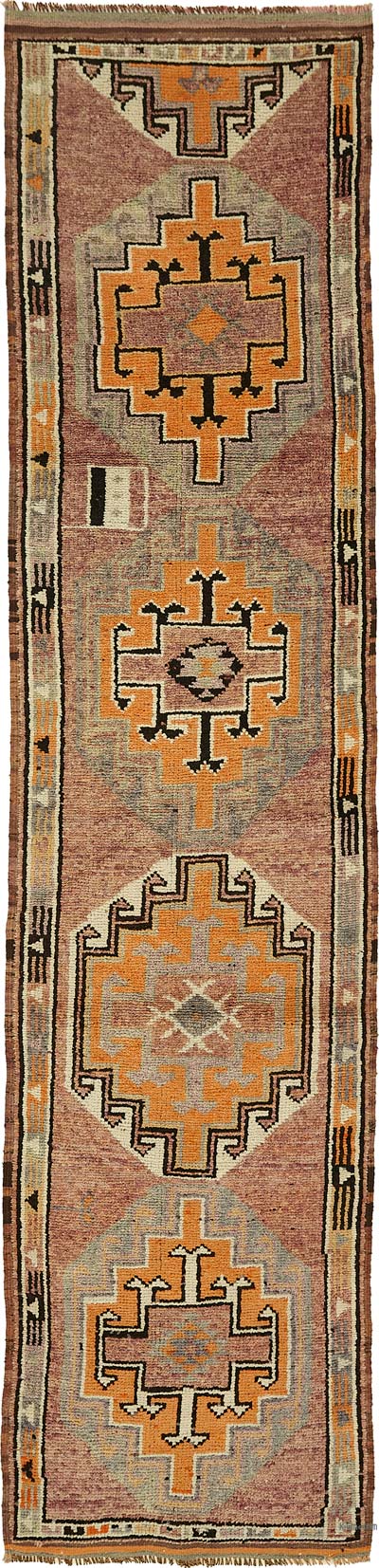 Vintage Tribal Runner Rug - 2' 11" x 12' 6" (35" x 150")