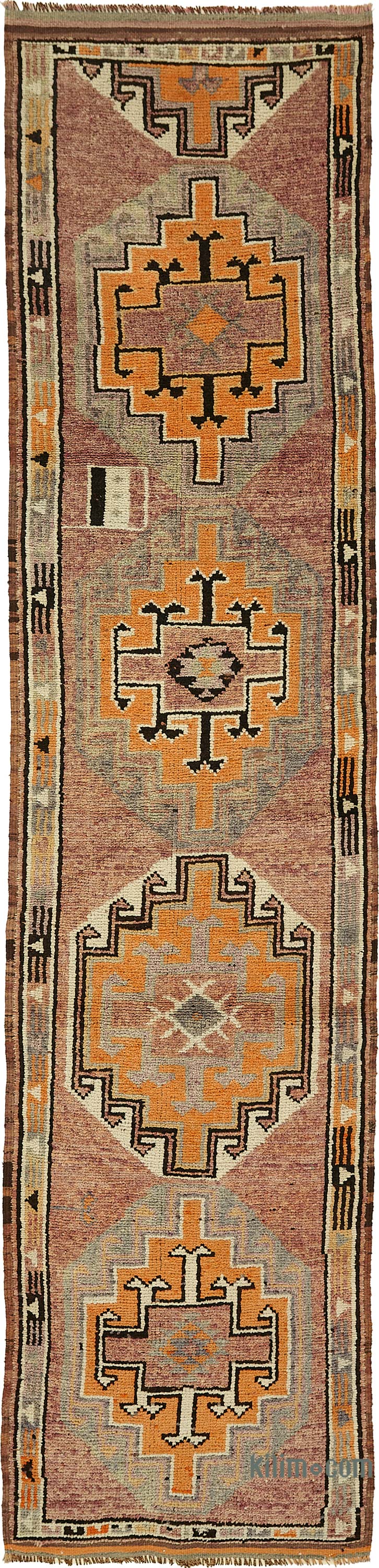 Alfombra Vintage de pasillo - 90 cm x 380 cm - K0085039