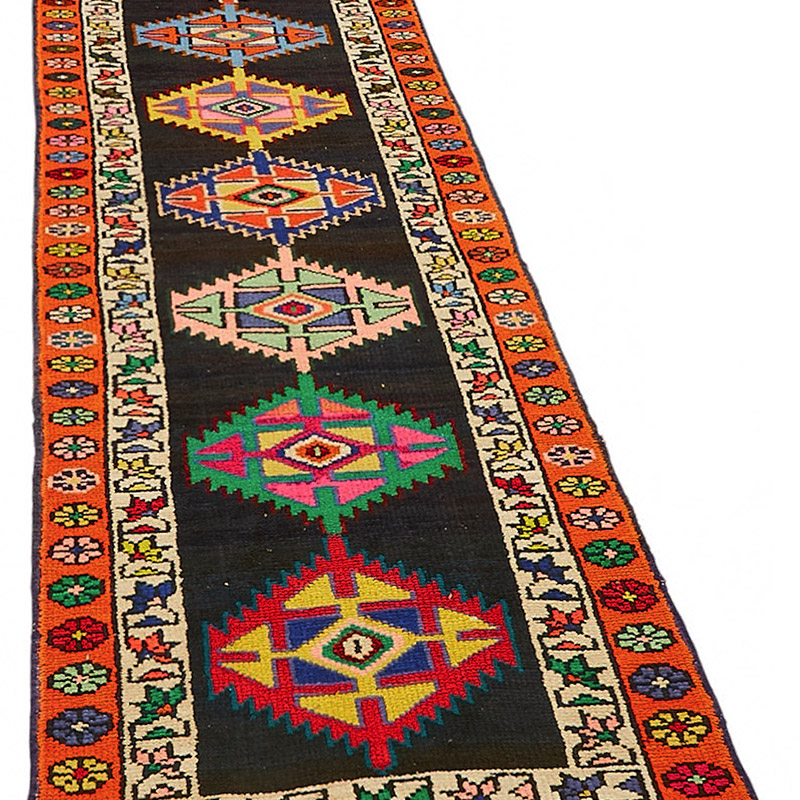 Alfombra Vintage de pasillo - 83 cm x 326 cm - K0085044