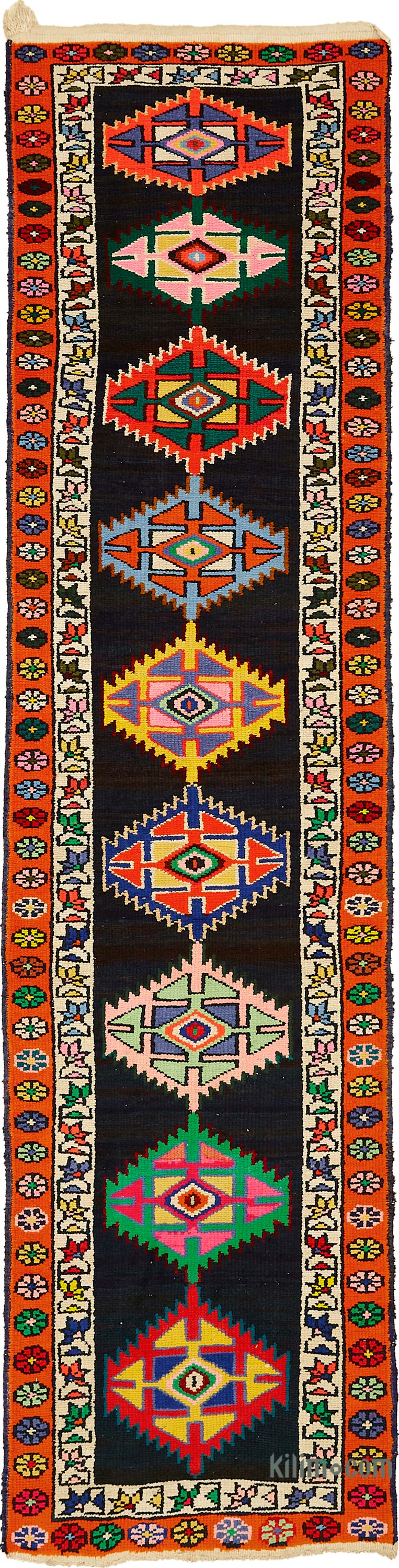 Alfombra Vintage de pasillo - 83 cm x 326 cm - K0085044