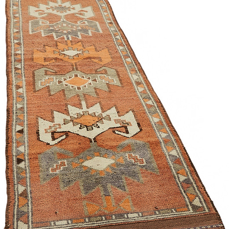 Alfombra Vintage de pasillo - 92 cm x 340 cm - K0085047