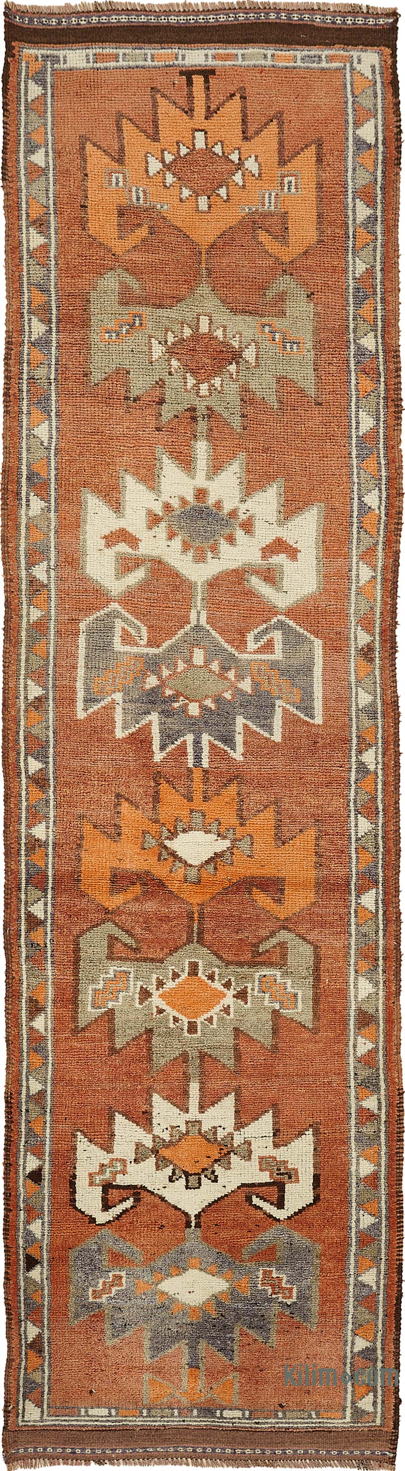 Alfombra Vintage de pasillo - 92 cm x 340 cm - K0085047