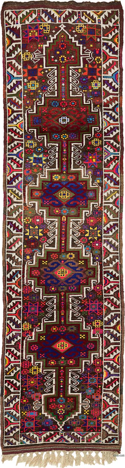 Alfombra Vintage de pasillo - 92 cm x 366 cm