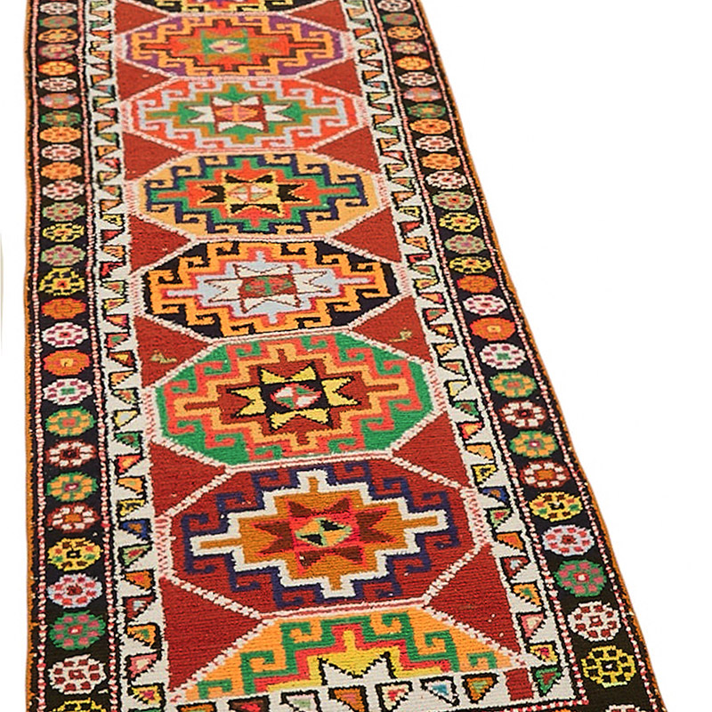 Alfombra Vintage de pasillo - 84 cm x 298 cm - K0085059
