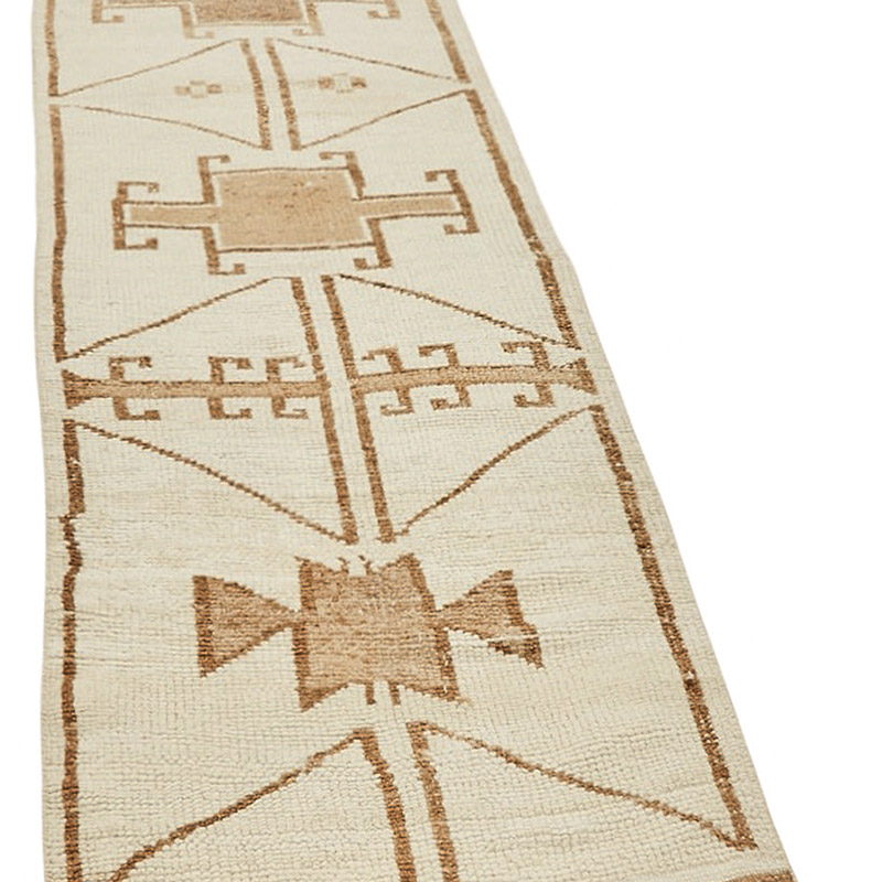 Alfombra Vintage de pasillo - 87 cm x 393 cm - K0085065