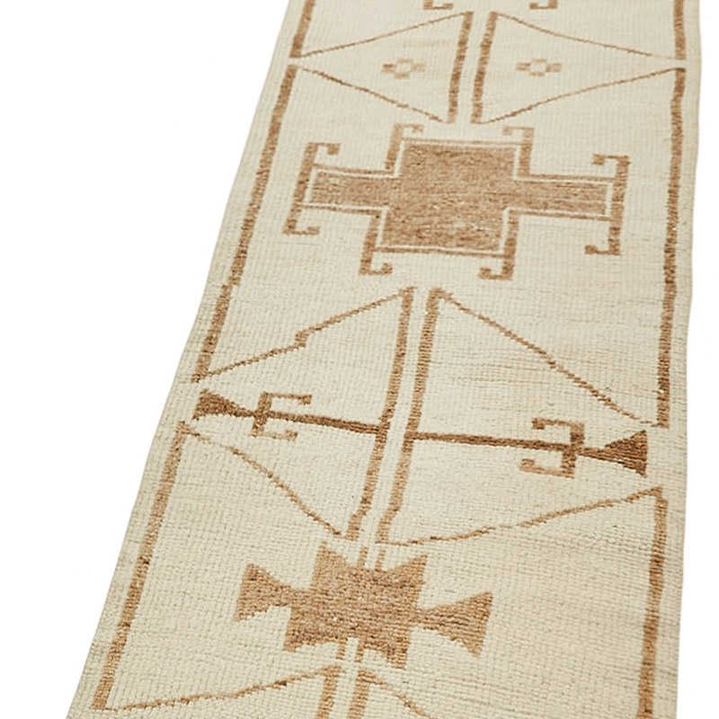 Alfombra Vintage de pasillo - 87 cm x 393 cm - K0085065