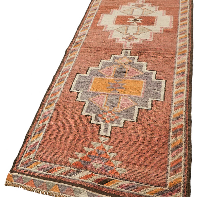 Vintage Tribal Runner Rug - 2' 11" x 12'  (35" x 144") - K0085066