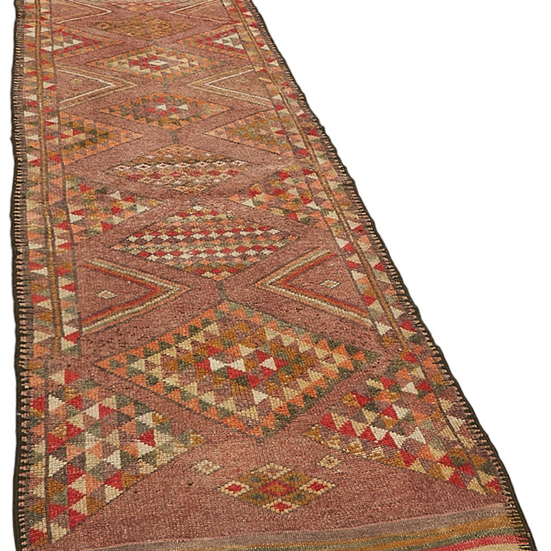 Vintage Tribal Runner Rug - 3'  x 12' 4" (36" x 148") - K0085070