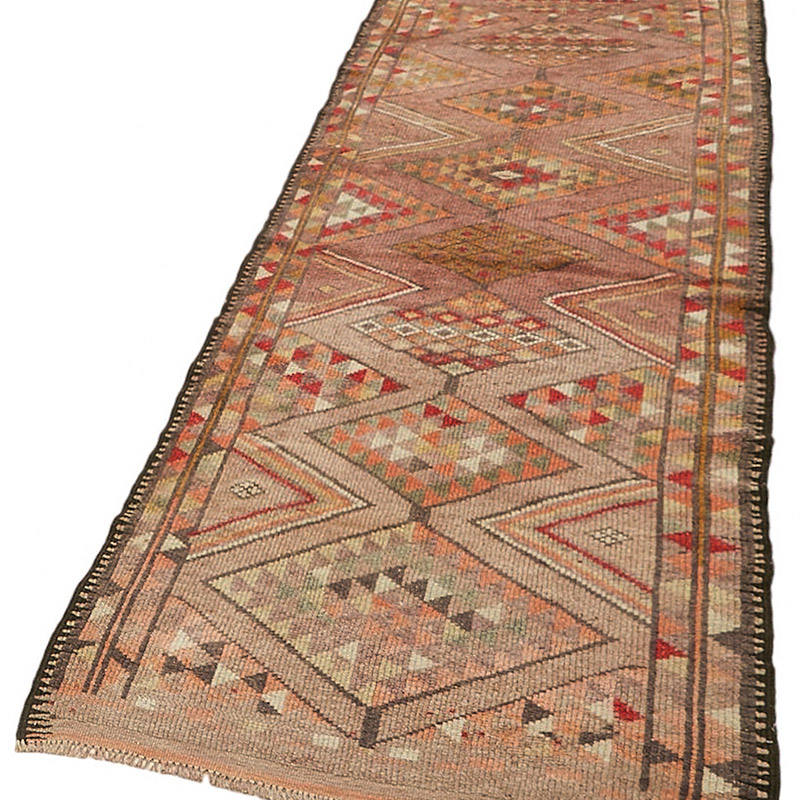 Vintage Tribal Runner Rug - 3'  x 12' 4" (36" x 148") - K0085070