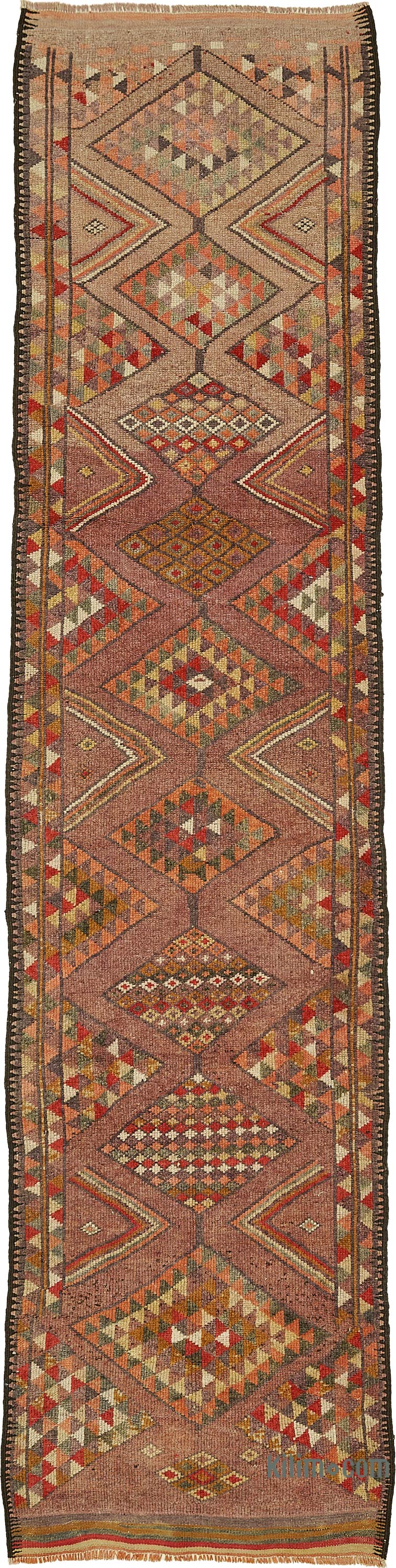 Vintage Tribal Runner Rug - 3'  x 12' 4" (36" x 148") - K0085070