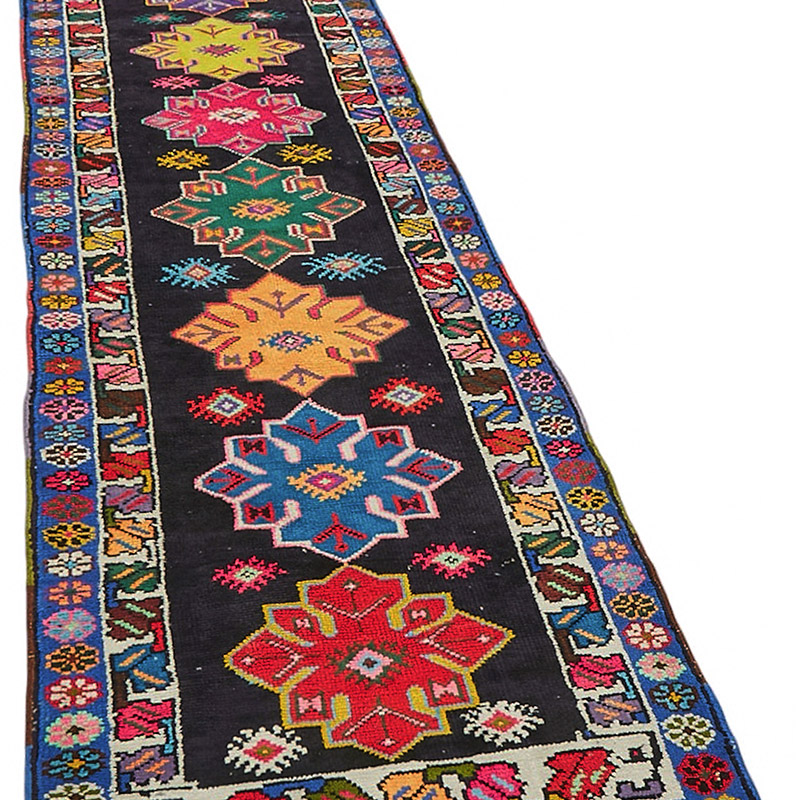Alfombra Vintage de pasillo - 87 cm x 364 cm - K0085077