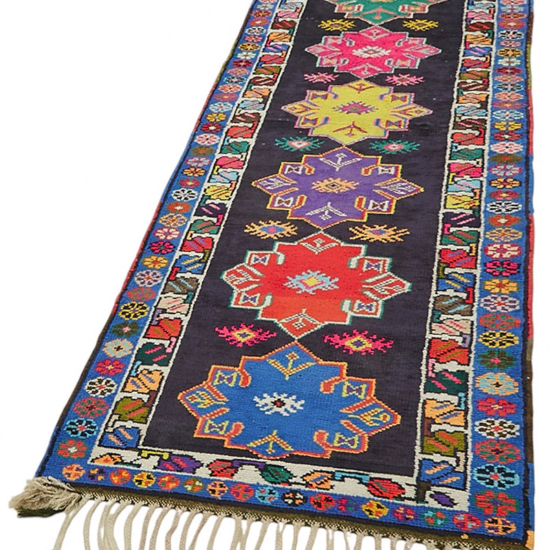 Alfombra Vintage de pasillo - 87 cm x 364 cm - K0085077