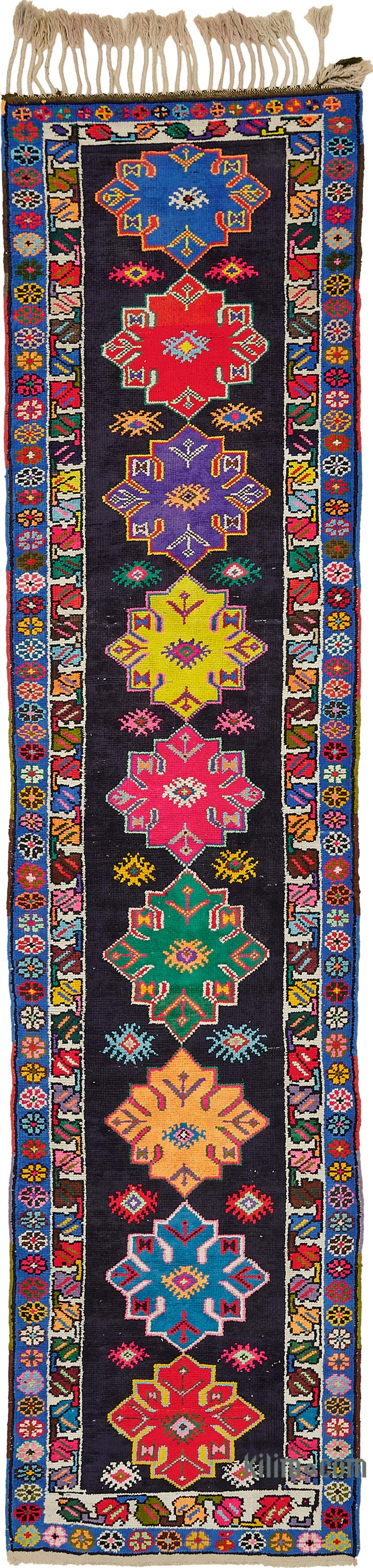 Alfombra Vintage de pasillo - 87 cm x 364 cm - K0085077