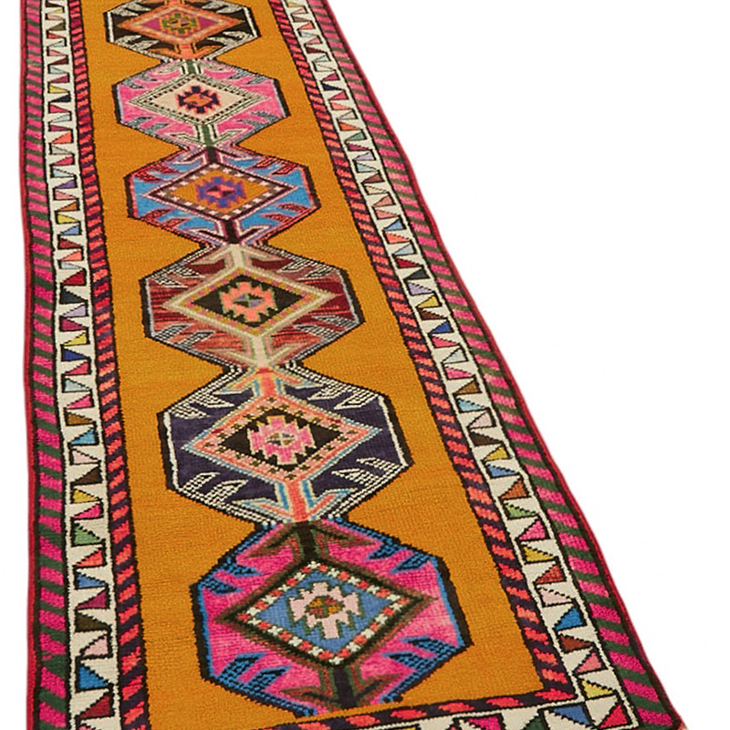 Alfombra Vintage de pasillo - 82 cm x 403 cm - K0085079