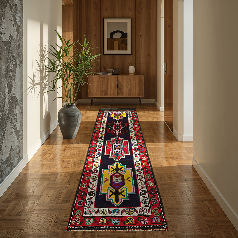 Vintage Anadolu Yolluk - 80 cm x 250 cm - K0085081