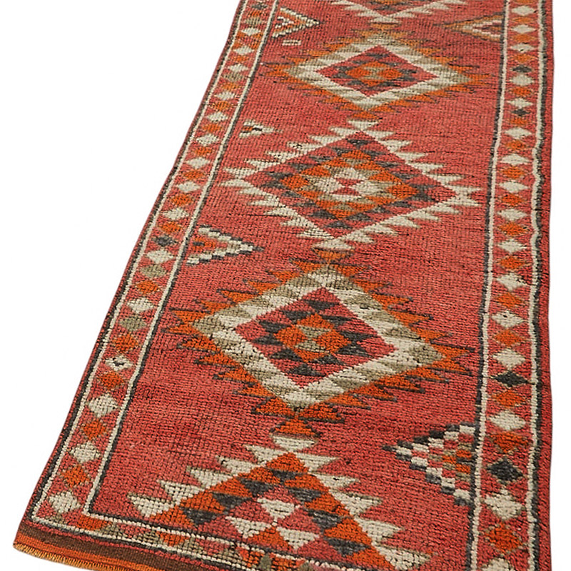 Vintage Tribal Runner Rug - 2' 11" x 11' 4" (35" x 136") - K0085082