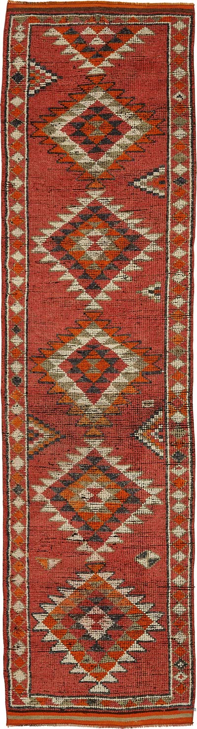 Alfombra Vintage de pasillo - 90 cm x 345 cm