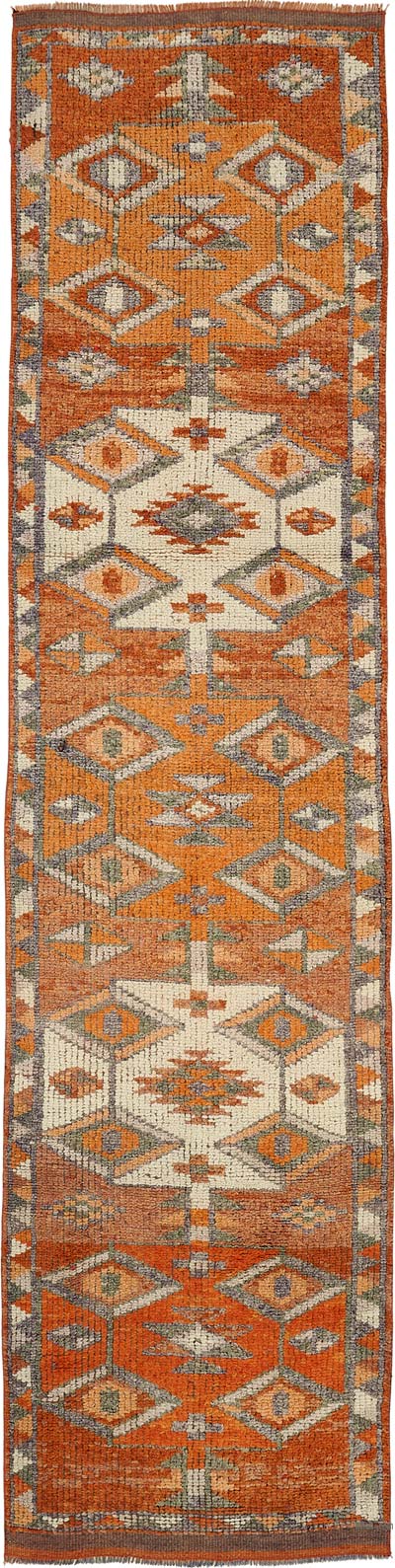 Alfombra Vintage de pasillo - 82 cm x 347 cm