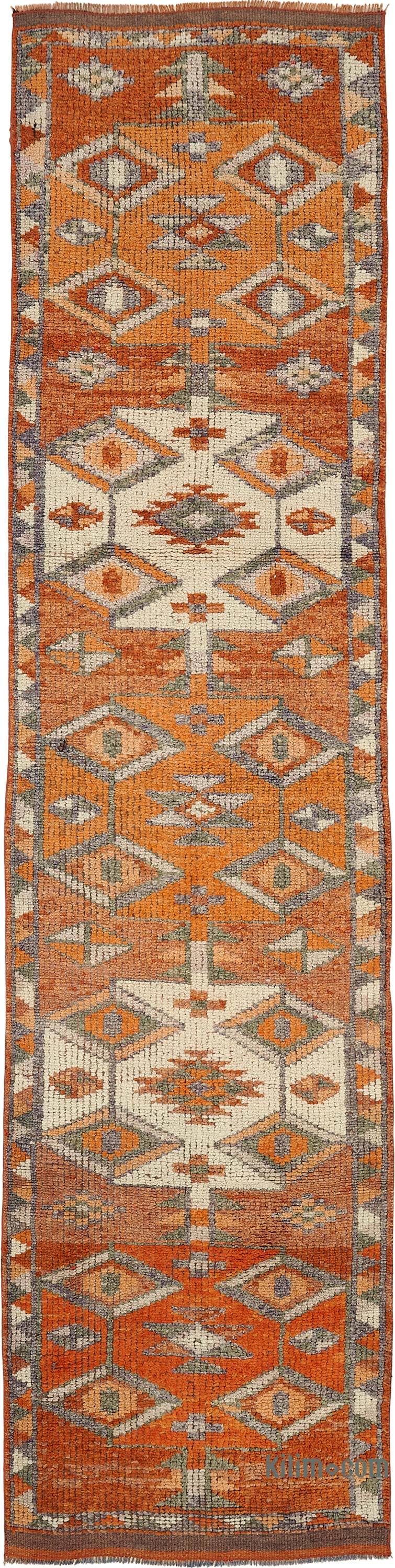 Alfombra Vintage de pasillo - 82 cm x 347 cm - K0085087