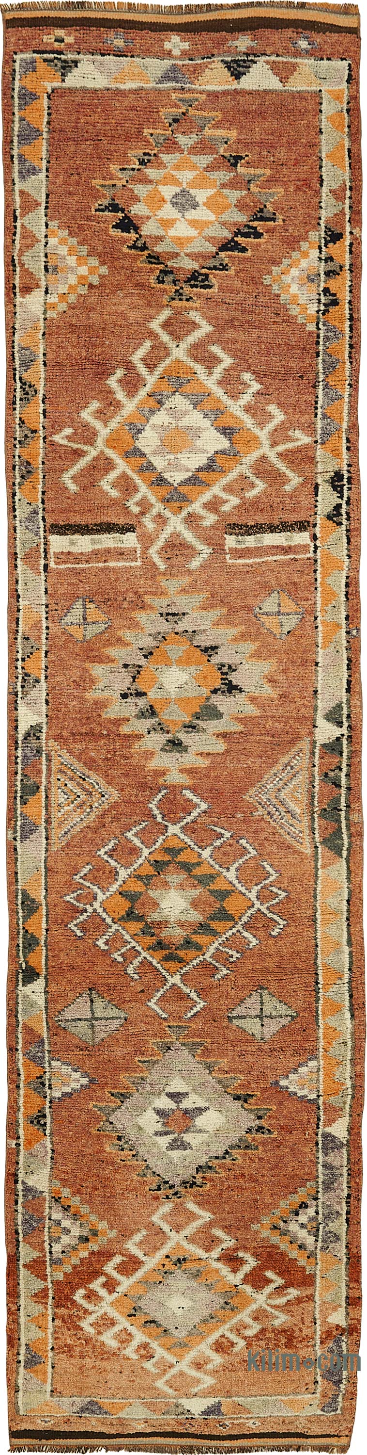 Vintage Anadolu Yolluk - 90 cm x 370 cm - K0085092