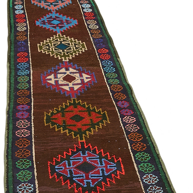 Vintage Tribal Runner Rug - 2' 5" x 12' 8" (29" x 152") - K0085094