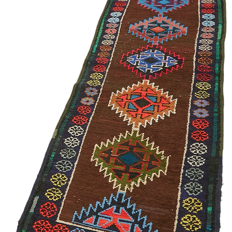 Vintage Tribal Runner Rug - 2' 5" x 12' 8" (29" x 152") - K0085094