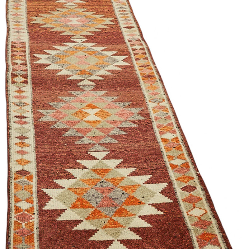 Vintage Tribal Runner Rug - 2' 11" x 12' 4" (35" x 148") - K0085095