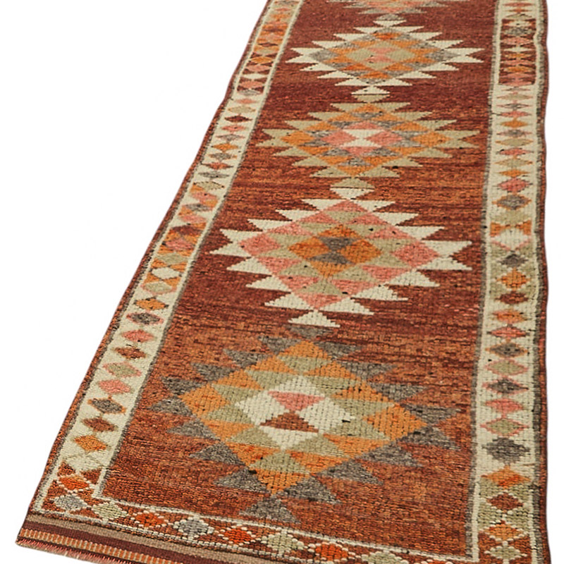 Vintage Tribal Runner Rug - 2' 11" x 12' 4" (35" x 148") - K0085095