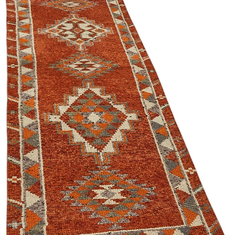 Alfombra Vintage de pasillo - 84 cm x 366 cm - K0085097