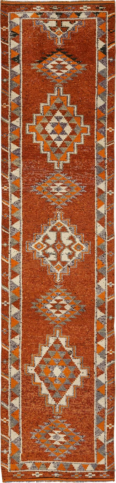 Vintage Tribal Runner Rug - 2' 9" x 12'  (33" x 144")