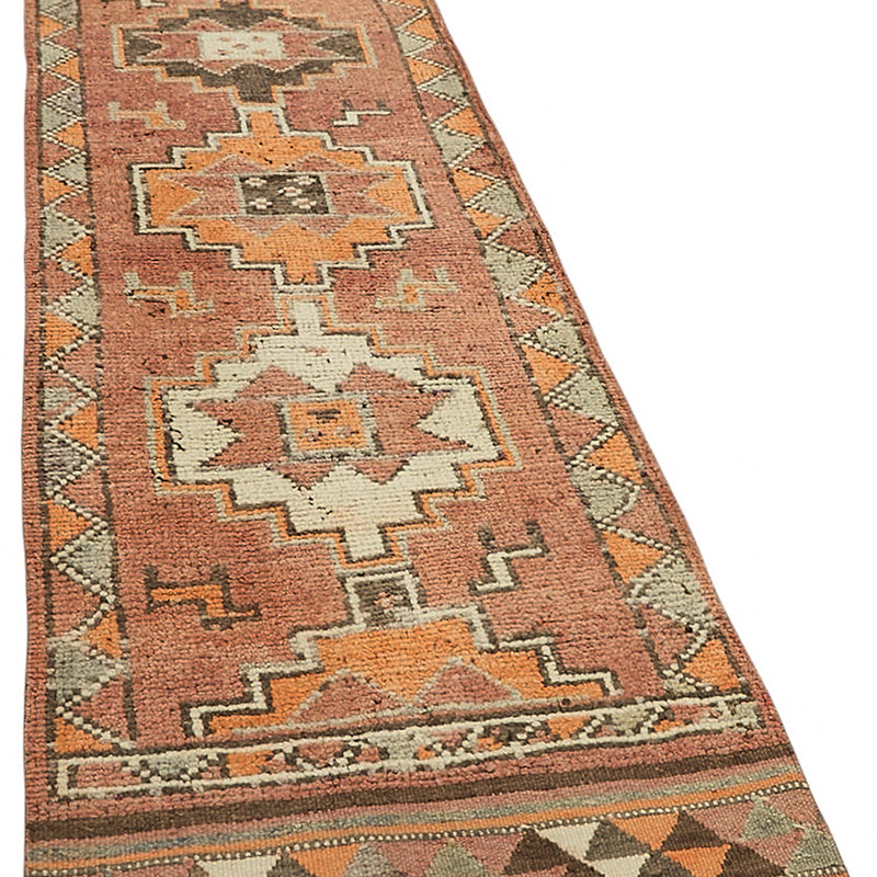 Alfombra Vintage de pasillo - 88 cm x 323 cm - K0085099
